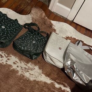 lululemon and athleta reusable bags
